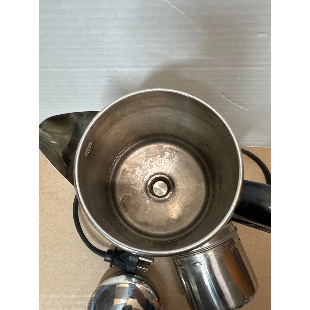 Farberware Electric Coffee Percolator Stainless Steel Silver Black PK2000SS‎